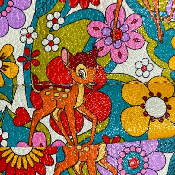 Buckle down Disney bag crossbody Bambi 70’s flower collage - Picture 2 of 6